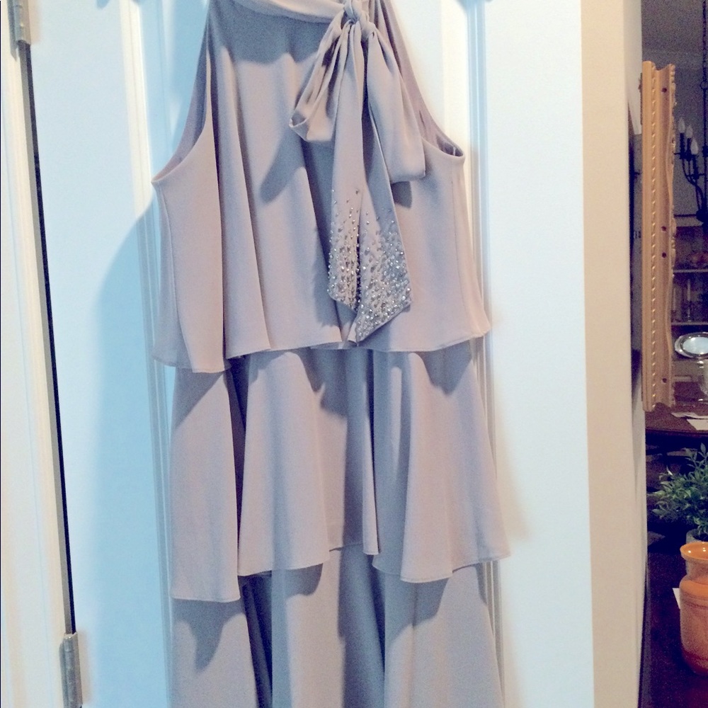 Cocktail / party dress. Silver grey. Women’s 8P